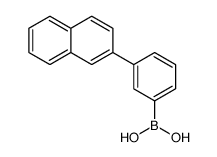 3-(2-萘基)苯硼酸结构式