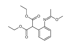 diethyl (Z)-2-(2-((1-methoxyethylidene)amino)phenyl)malonate结构式
