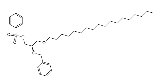 (R)-1-O-octadecyl-2-O-benzyl-3-(p-toluenesulfonyl)glycerol结构式