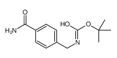 tert-Butyl 4-carbamoylbenzylcarbamate结构式