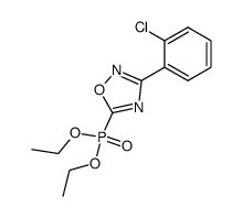 diethyl (3-(2-chlorophenyl)-1,2,4-oxadiazol-5-yl)phosphonate结构式
