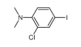 2-chloro-4-iodo-N,N-dimethyl-aniline结构式