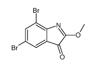 5,7-dibromo-2-methoxy-indol-3-one结构式