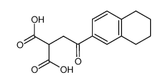 [2-oxo-2-(5,6,7,8-tetrahydro-[2]naphthyl)-ethyl]-malonic acid结构式
