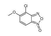 4-chloro-5-methoxy-benzo[1,2,5]oxadiazole 1-oxide结构式