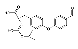 (2S)-3-[4-(4-formylphenoxy)phenyl]-2-[(2-methylpropan-2-yl)oxycarbonylamino]propanoic acid结构式