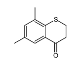 2,3-二氢-6,8-二甲基-4H-1-苯并噻喃-4-酮结构式