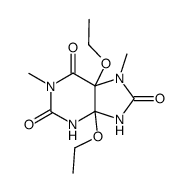 4,5-diethoxy-1,7-dimethyl-tetrahydro-purine-2,6,8-trione结构式