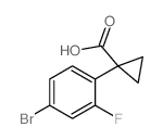1-(4-溴-2-氟苯基)环丙甲酸结构式