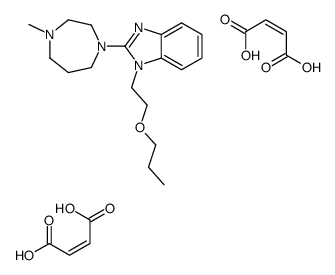 (E)-but-2-enedioic acid,2-(4-methyl-1,4-diazepan-1-yl)-1-(2-propoxyethyl)benzimidazole结构式