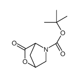 tert-butyl 3-oxo-2-oxa-5-azabicyclo[2.2.1]heptane-5-carboxylate结构式