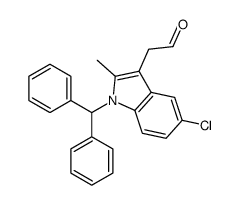 2-(1-benzhydryl-5-chloro-2-methylindol-3-yl)acetaldehyde结构式