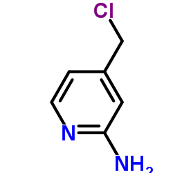 4-(氯甲基)-2-吡啶胺结构式