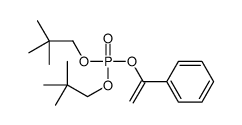 bis(2,2-dimethylpropyl) 1-phenylethenyl phosphate结构式