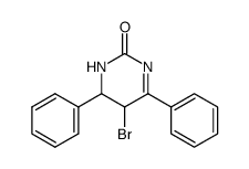 4,6-diphenyl-5-bromo-5,6-dihydropyrimidine-2(1H)-one结构式