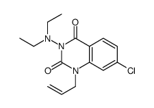 7-chloro-3-diethylamino-1-prop-2-enyl-quinazoline-2,4-dione结构式