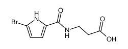 3-[(5-bromo-1H-pyrrole-2-carbonyl)-amino]-propionic acid结构式