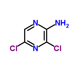 2-氨基-3,5-二氯吡嗪结构式