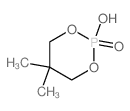 2-hydroxy-5,5-dimethyl-1,3-dioxa-2$l^C5H11O4P-phosphacyclohexane 2-oxide结构式