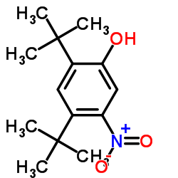 2,4-二-叔丁基-5-硝基苯酚结构式