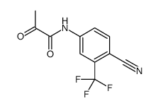 N-[4-Cyano-3-(trifluoromethyl)phenyl]-2-oxopropanamide结构式