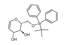 6-O-(叔丁基二苯基甲硅烷基)-D-葡萄糖结构式