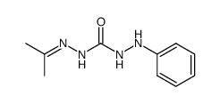 1-isopropylidene-5-phenyl carbonohydrazide结构式