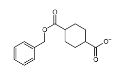 4-phenylmethoxycarbonylcyclohexane-1-carboxylate结构式