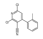 2,6-dichloro-4-(o-tolyl)nicotinonitrile结构式