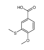 4-methoxy-3-methylsulfanylbenzoic acid结构式