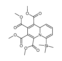 6-(Trimethylsilyl)-9aH-chinolizin-1,2,3,4-tetracarbonsaeure-tetramethylester结构式