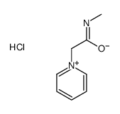 N-methyl-2-pyridin-1-ium-1-ylacetamide,chloride结构式