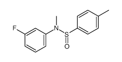 N-(3-fluorophenyl)-N,4-dimethylbenzenesulfinamide结构式