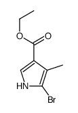 ethyl 5-bromo-4-methyl-1H-pyrrole-3-carboxylate结构式
