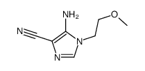 5-amino-1-(2-methoxyethyl)imidazole-4-carbonitrile结构式