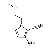 4-amino-1-methoxyethyl-5-cyanoimidazole结构式
