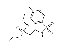 2-(4-Methylphenylsulfonylamino)ethylphosphonsaeure-diethylester结构式