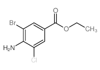 ethyl 4-amino-3-bromo-5-chlorobenzoate结构式