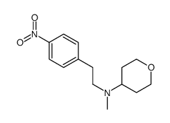 N-methyl-N-[2-(4-nitrophenyl)ethyl]oxan-4-amine结构式