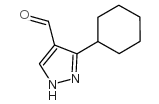 3-环己基-1H-吡唑-4-甲醛结构式