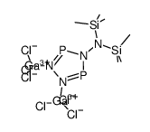 (GaCl3)2(4-bis(trimethylsilyl)amino-1,2,3,4,5-triazadiphosphole)结构式