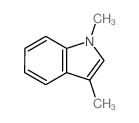 1H-Indole,1,3-dimethyl-结构式