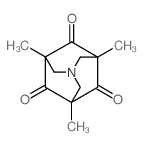 3,5,7-Trimethyl-1-aza-tricyclo[3.3.1.13,7]decane-4,6,10-trione结构式