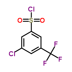 3-氯-5-(三氟甲基)苯磺酰氯结构式