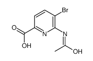6-Acetamido-5-bromopicolinic acid结构式