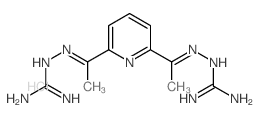 2-[1-[6-[N-(diaminomethylideneamino)-C-methyl-carbonimidoyl]pyridin-2-yl]ethylideneamino]guanidine结构式