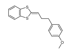 1-(4,4-(1,2-Benzenediyldithio)but-3-enyl)-4-methoxybenzene结构式