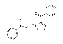 1-(2-phenylsulfinylethyl)-2-benzoylpyrrole结构式