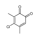 4-chloro-3,5-dimethylcyclohexa-3,5-diene-1,2-dione结构式