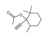 acetic acid-(1-ethynyl-2,2,6-trimethyl-cyclohexyl ester)结构式